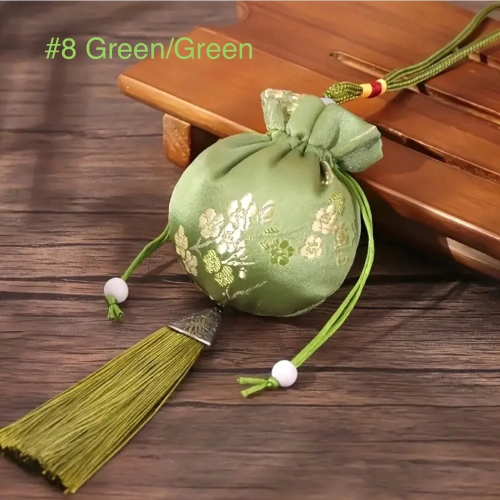 One Small Draw String Purse - Gift Bag - Sachet Bag with Tassel (u choose color)
